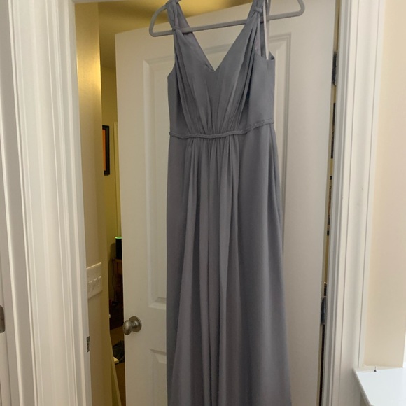 Silver Adrianna Papell Bridesmaids dress - Picture 3 of 4
